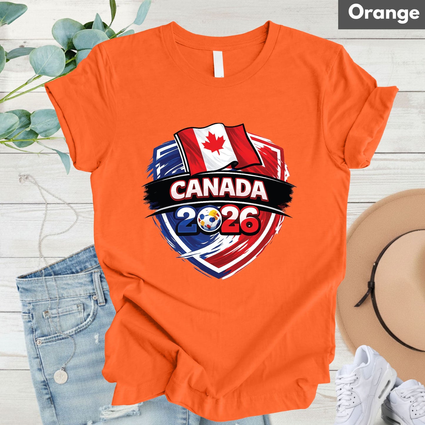 Canada World Cup T Shirt Soccer Supporter Tees