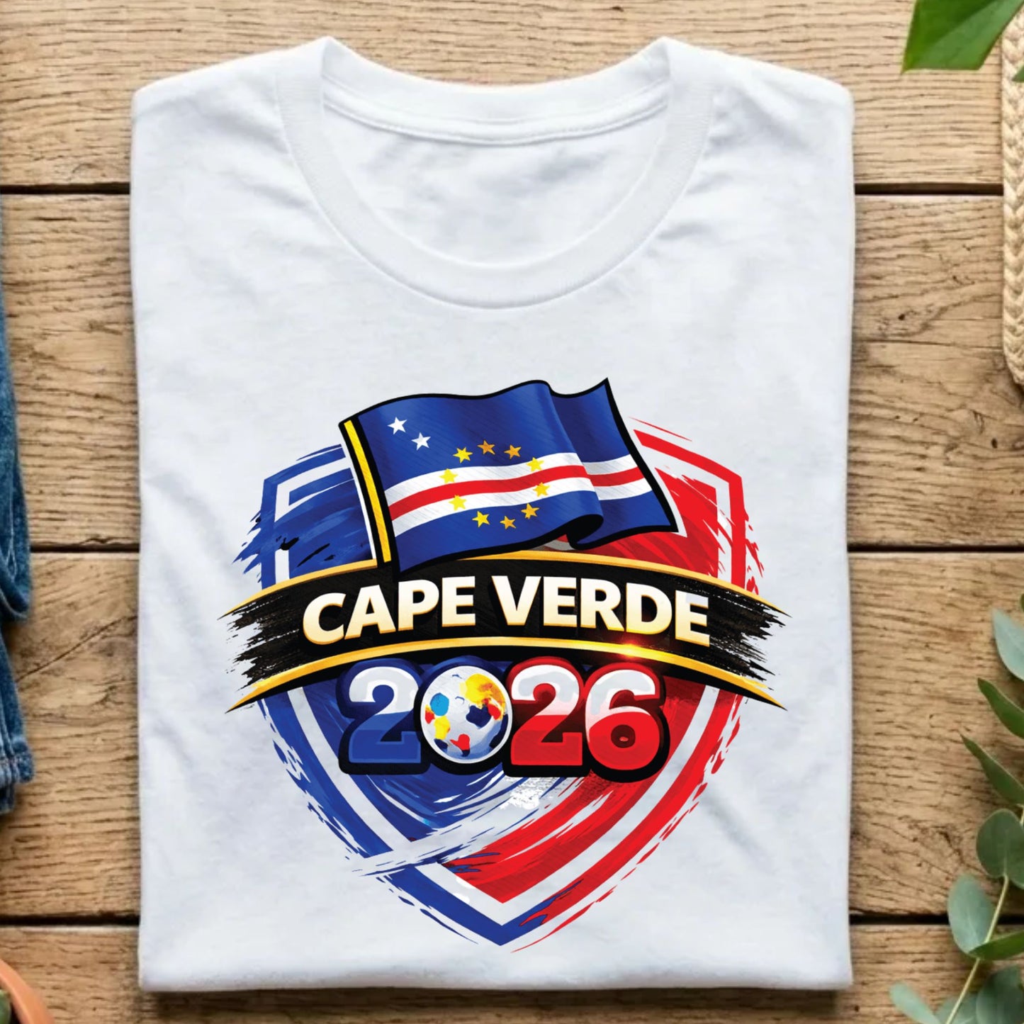 Cape Verde World Cup T Shirt Soccer Supporter Tees