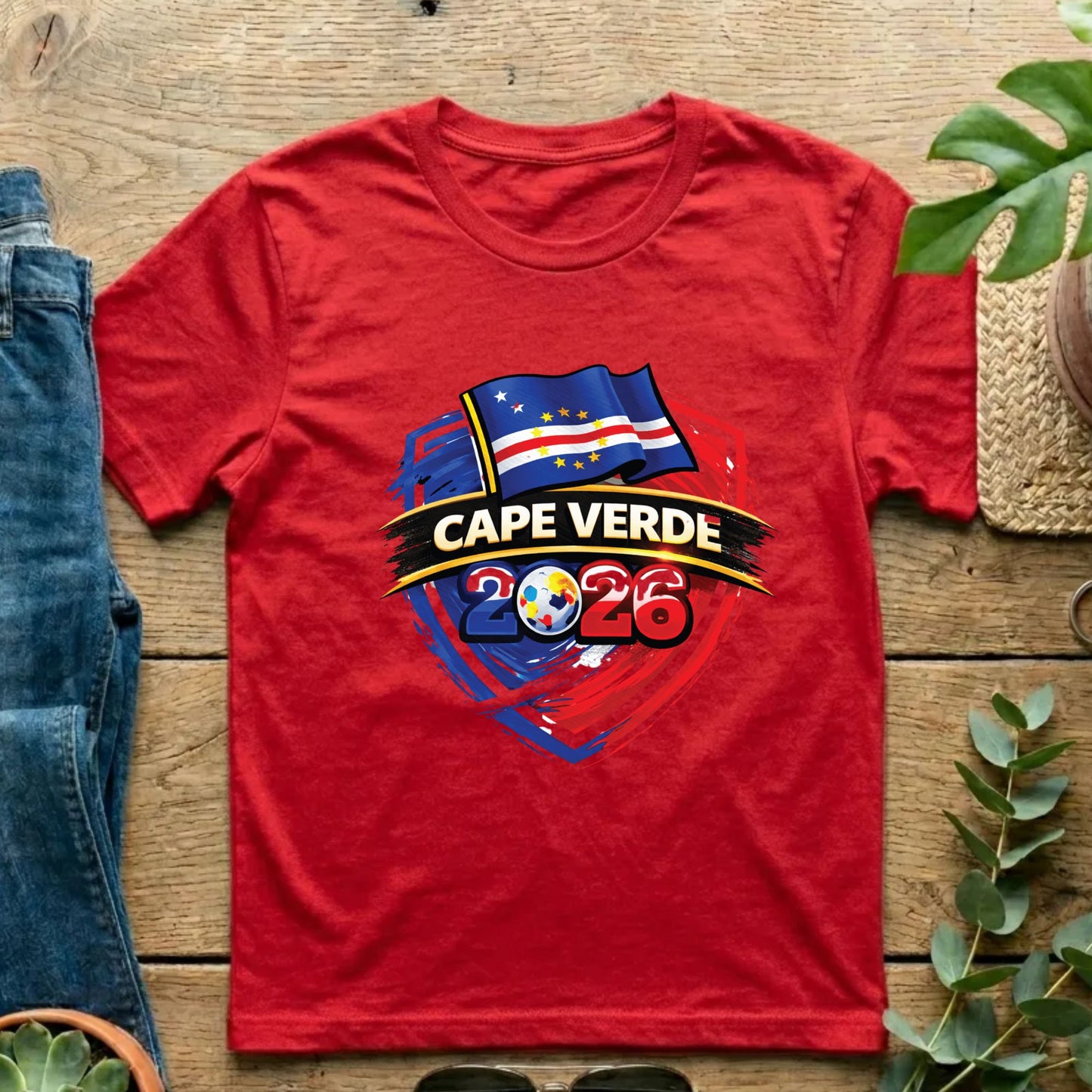 Cape Verde World Cup T Shirt Soccer Supporter Tees