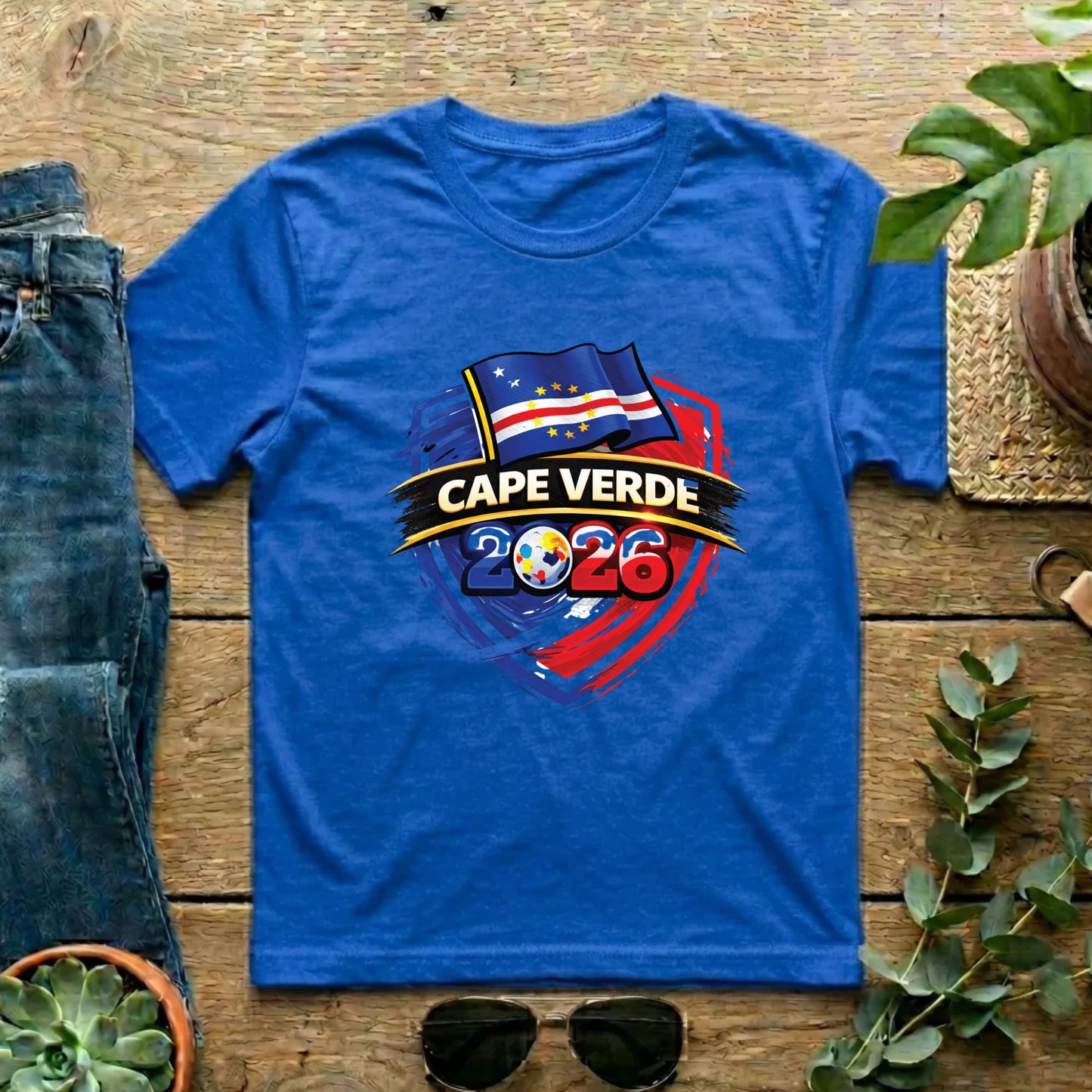 Cape Verde World Cup T Shirt Soccer Supporter Tees