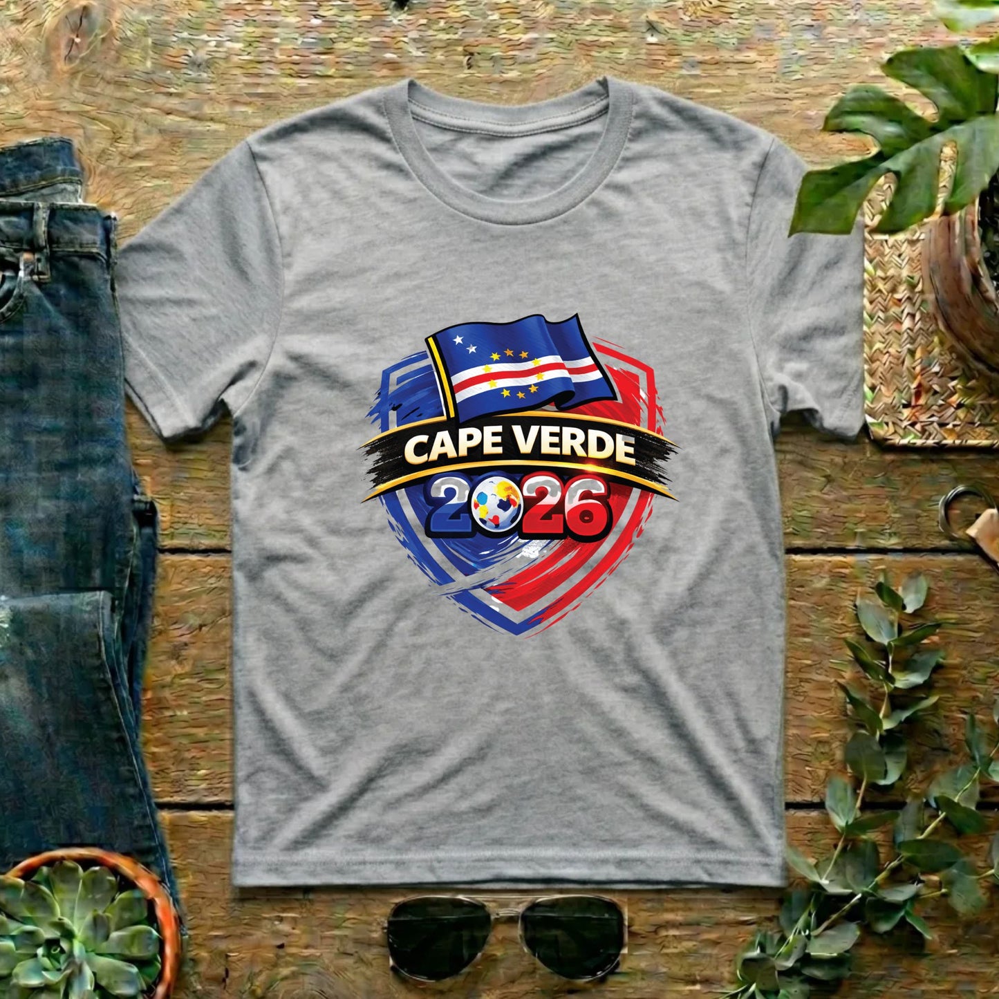 Cape Verde World Cup T Shirt Soccer Supporter Tees