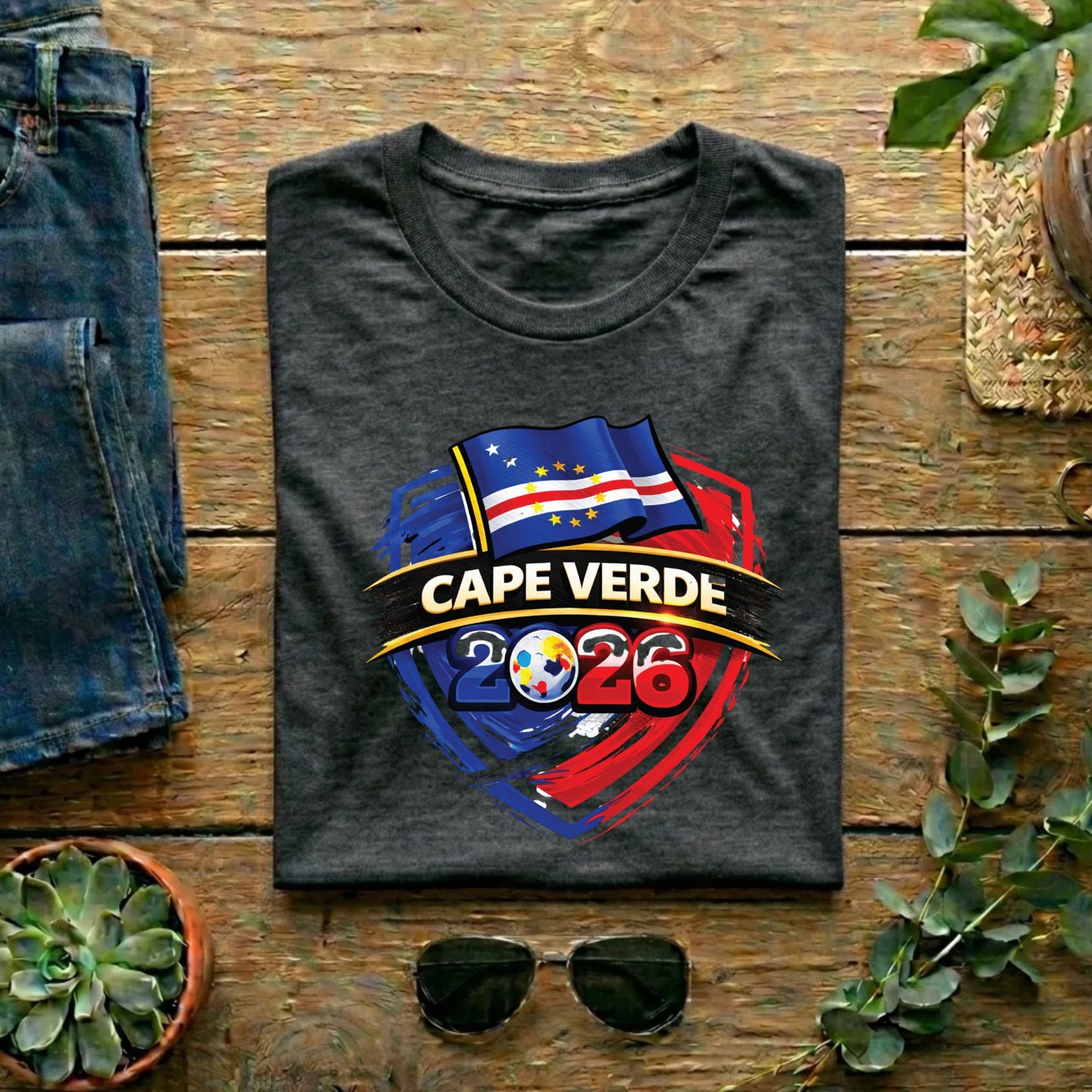 Cape Verde World Cup T Shirt Soccer Supporter Tees