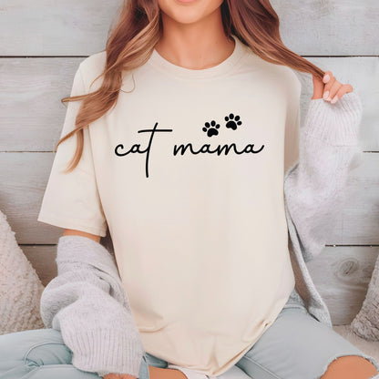 Cat Mama DTF Transfer ready to Press Mother's Day Animal Heat Transfer for Shirts Pet Lover UV Sticker Prints