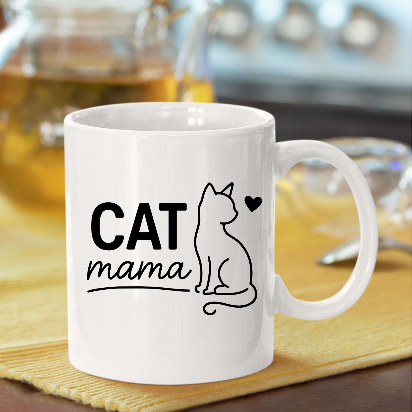 Cat Mom DTF Transfer ready to Press
