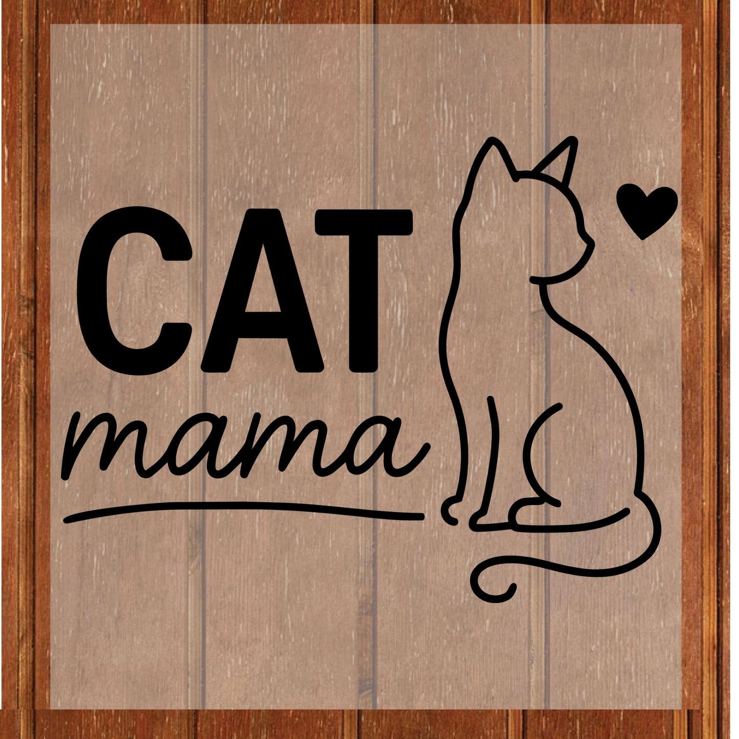 Cat Mom DTF Transfer ready to Press Mother’s Day Heat Transfer for Shirts Cat Lover Mama UV Sticker Print Mama Iron On Transfer