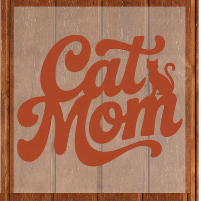 Cat Mom DTF Transfer ready to Press Mother's Day Trendy Animal Heat Transfer for Shirts Pet Lover UV Sticker Prints Iron on Transfer