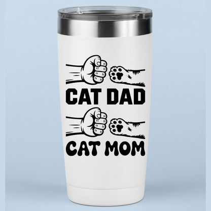 Cat Mom & Dad Matching DTF Transfer ready to Press