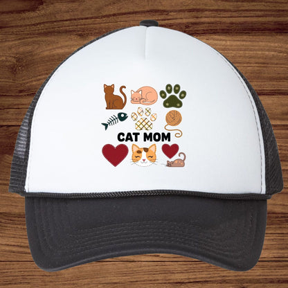Cat Mom Patchwork DTF Transfer