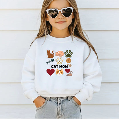 Cat Mom Patchwork DTF Transfer