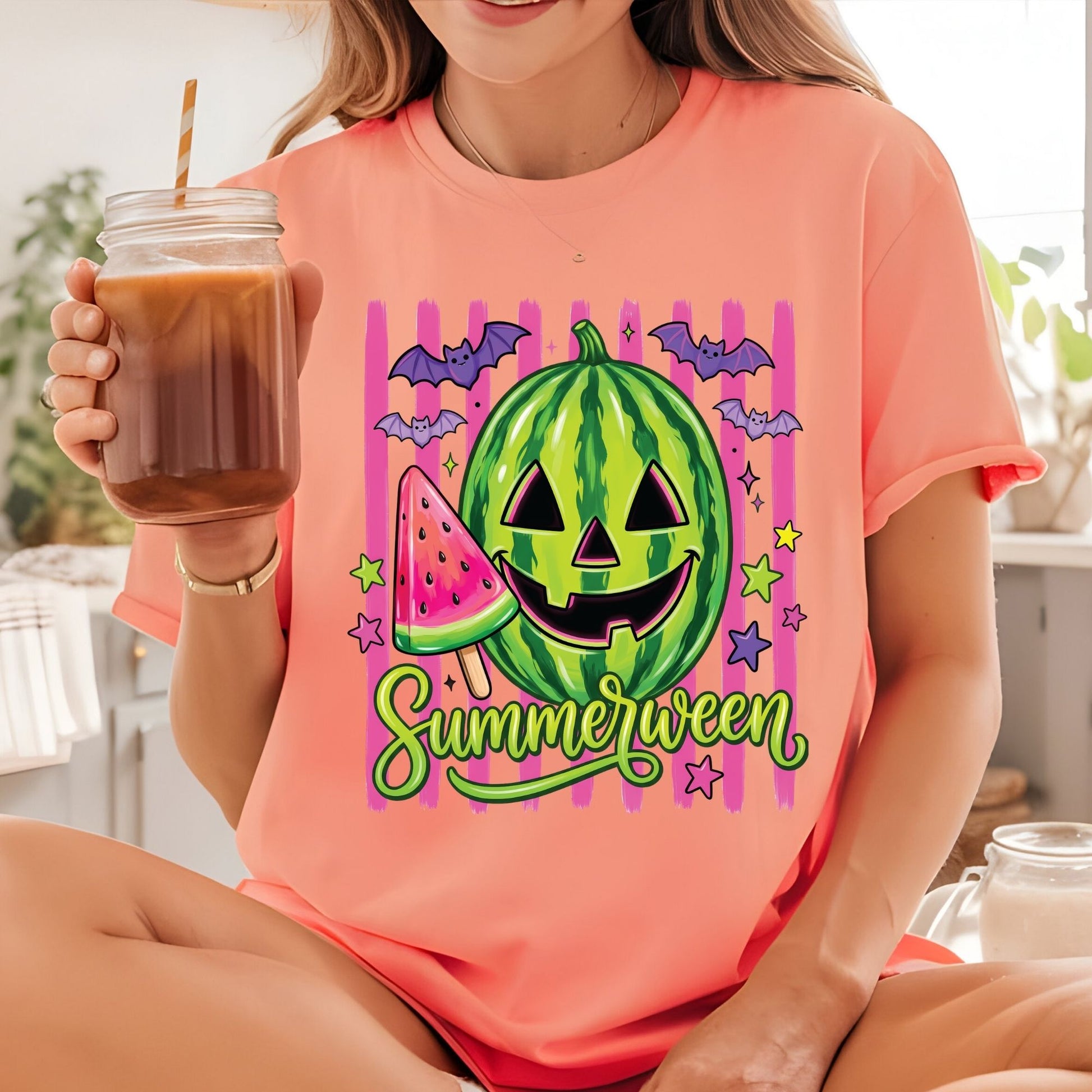 Chase The Sun Retro Sunset DTF Transfer Ready to Press Summer Vacation UV DTF Sticker Wave & Palms Heat Transfer for Shirts