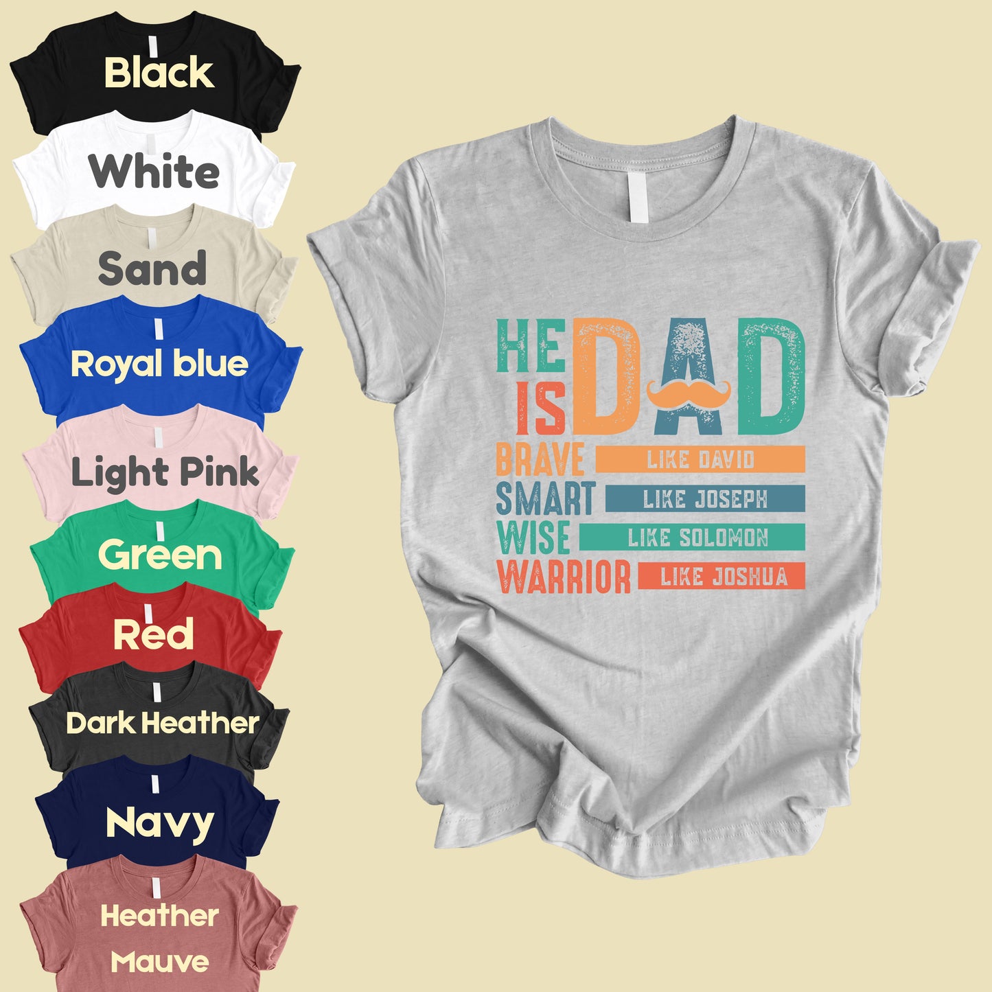 Christian Dad Comfort Colors T Shirt
