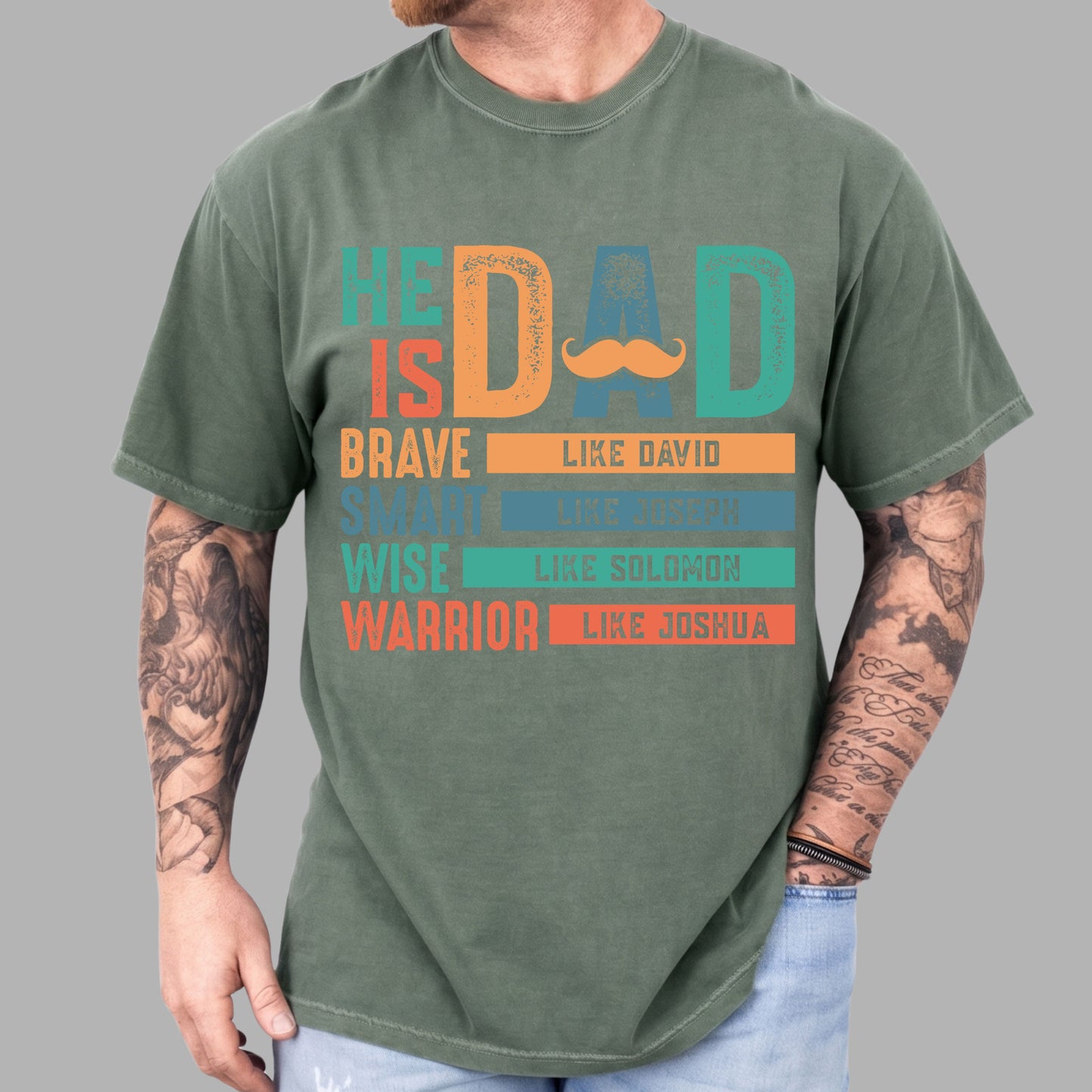 Christian Dad Comfort Colors T Shirt