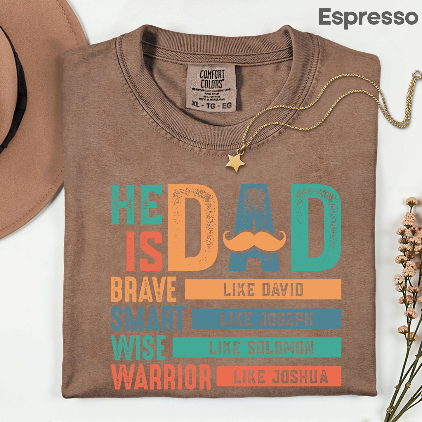 Christian Dad Comfort Colors T Shirt