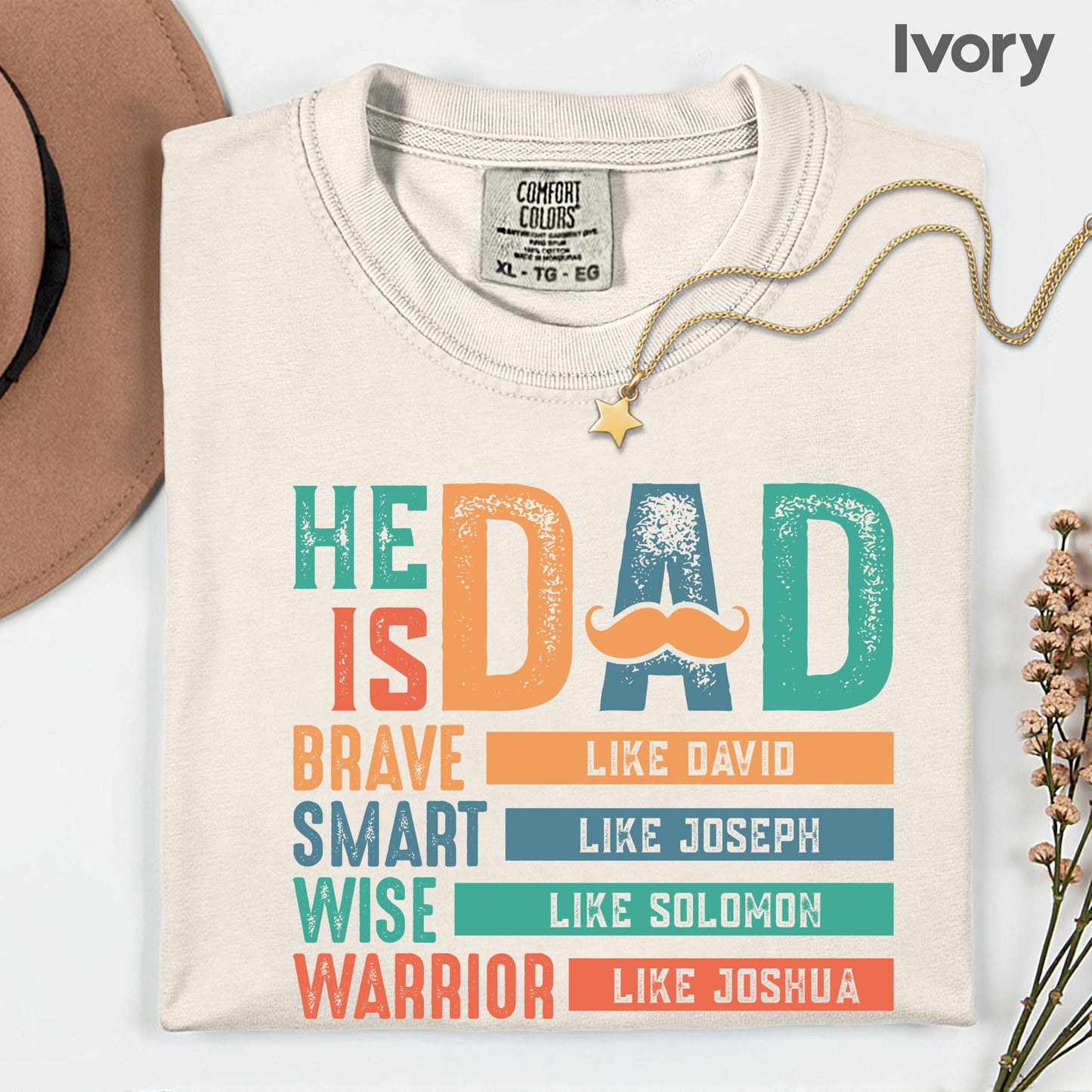 Christian Dad Comfort Colors T Shirt