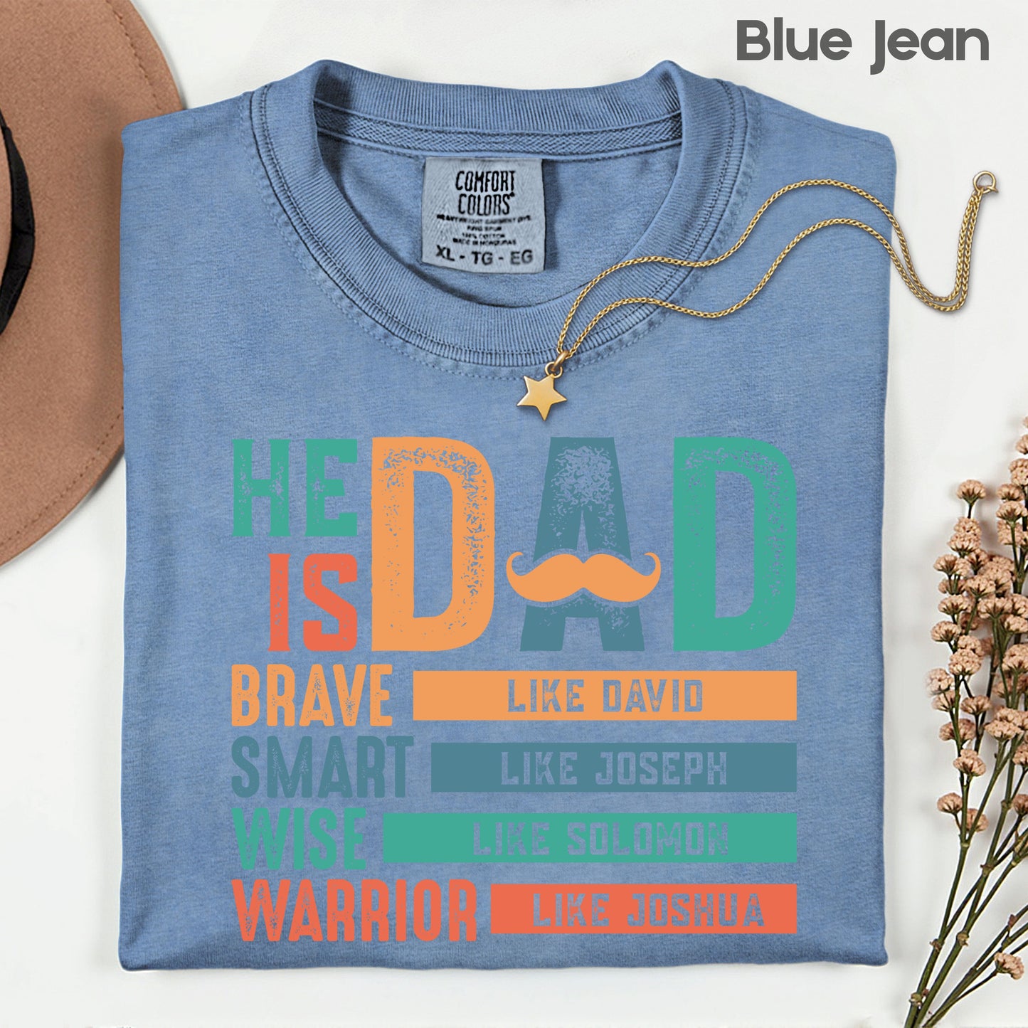 Christian Dad Comfort Colors T Shirt
