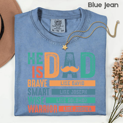 Christian Dad Comfort Colors T Shirt