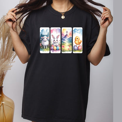 Christian Easter Animal Bookmark DTF Transfer