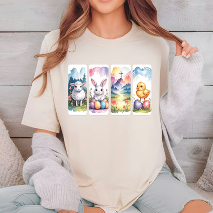 Christian Easter Animal Bookmark DTF Transfer