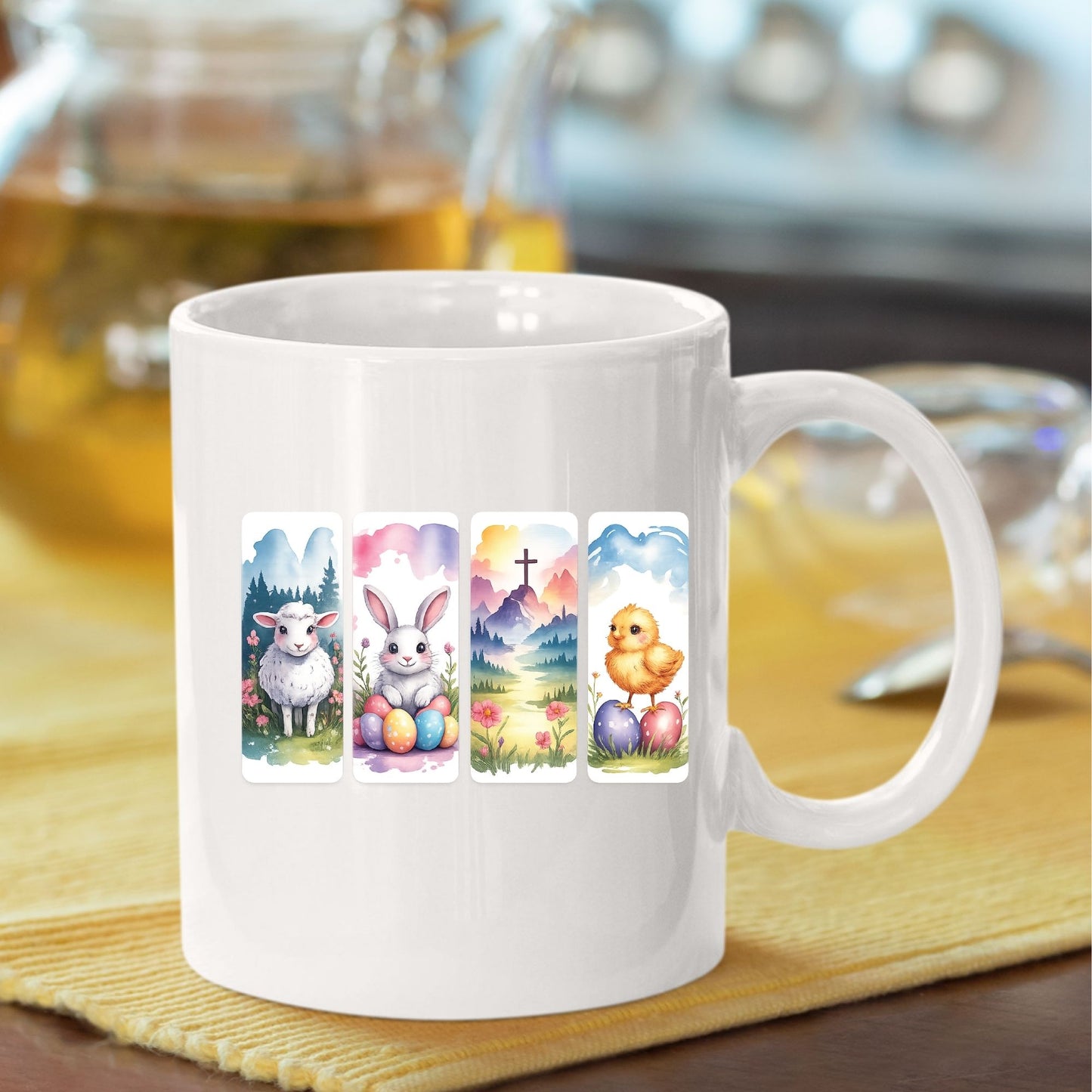 Christian Easter Animal Bookmark DTF Transfer