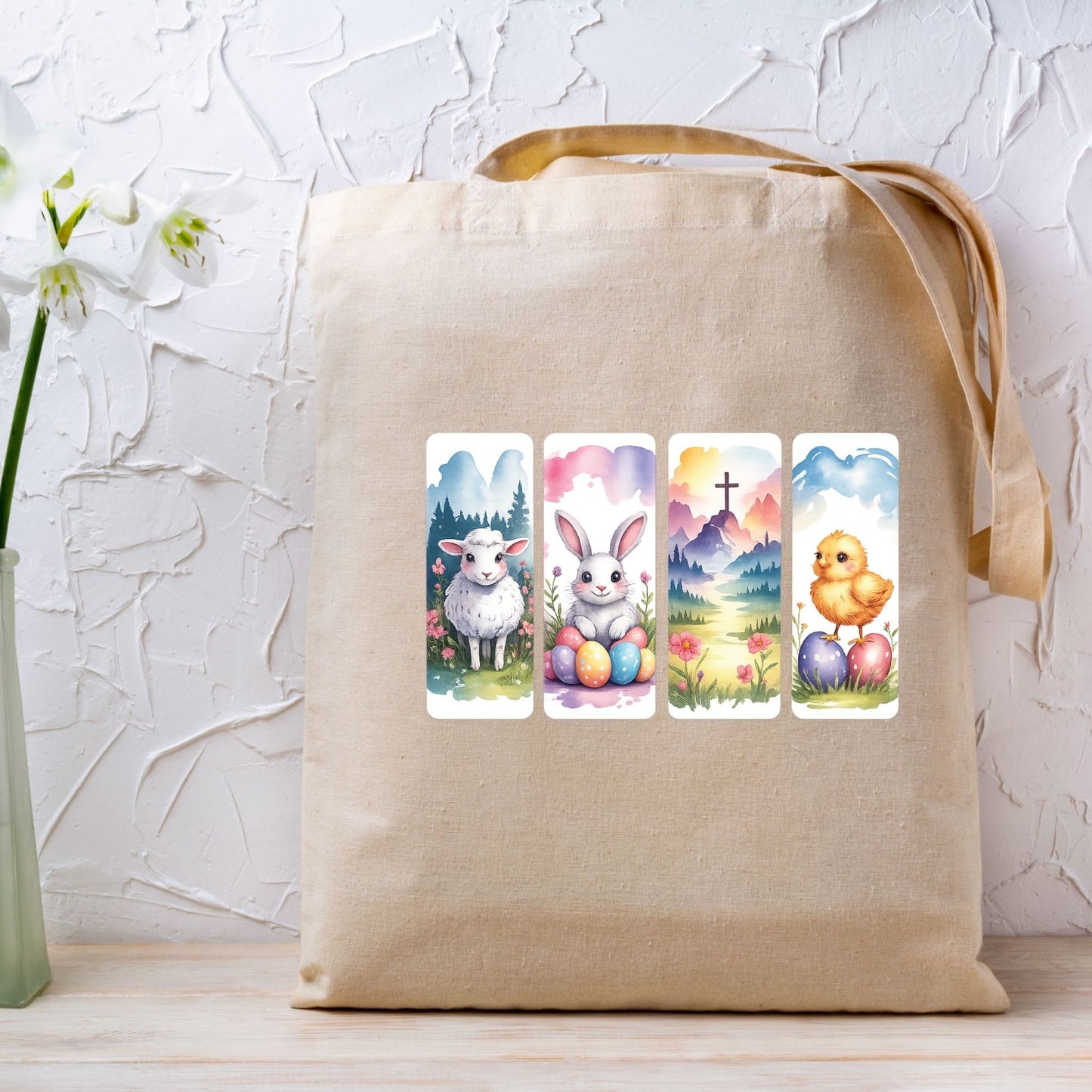 Christian Easter Animal Bookmark DTF Transfer