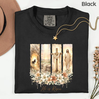 Christian Easter Floral Comfort Colors T Shirt
