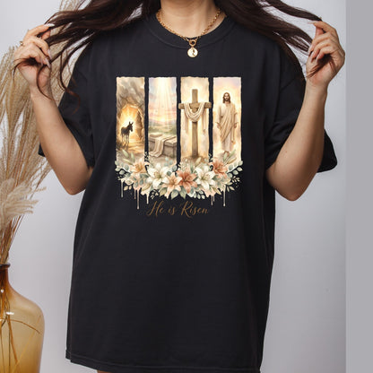Christian Easter Floral DTF Transfer