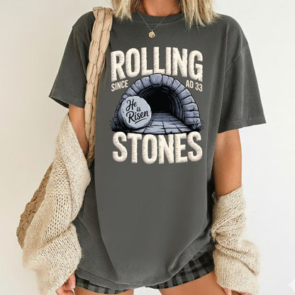 Christian Easter Rolling Stones Comfort Colors T Shirt