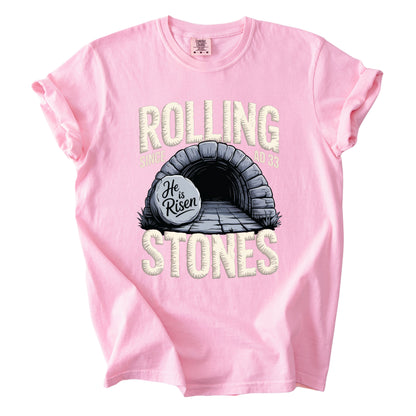 Christian Easter Rolling Stones Comfort Colors T Shirt