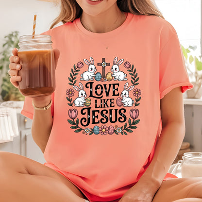 Christian Floral Easter DTF Transfer ready to Press