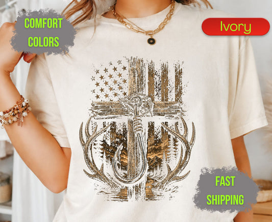 Christian Hunting Fishing Comfort Colors T Shirts