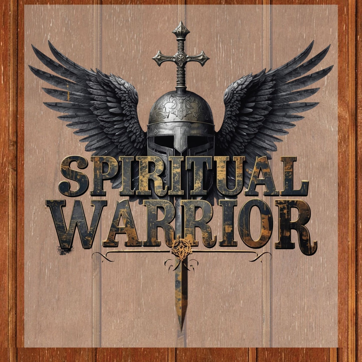 Christian Spiritual Warrior DTF Transfer Ready to Press Religious Apparel Heat Transfer for Shirts Faith UV Sticker Prints
