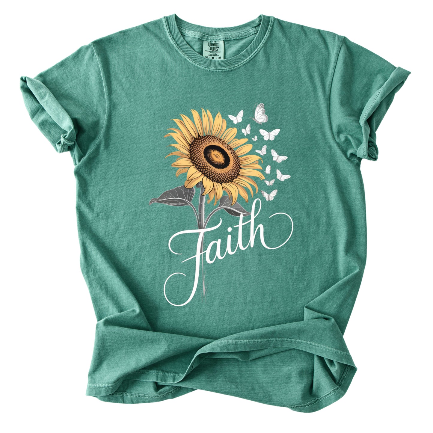 Christian Sunflower Comfort Colors T Shirt