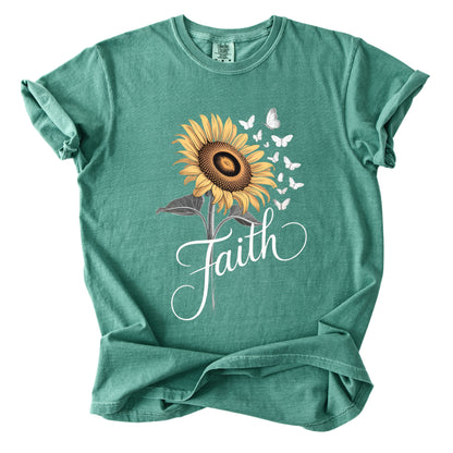 Christian Sunflower Comfort Colors T Shirt