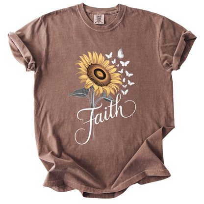 Christian Sunflower Comfort Colors T Shirt
