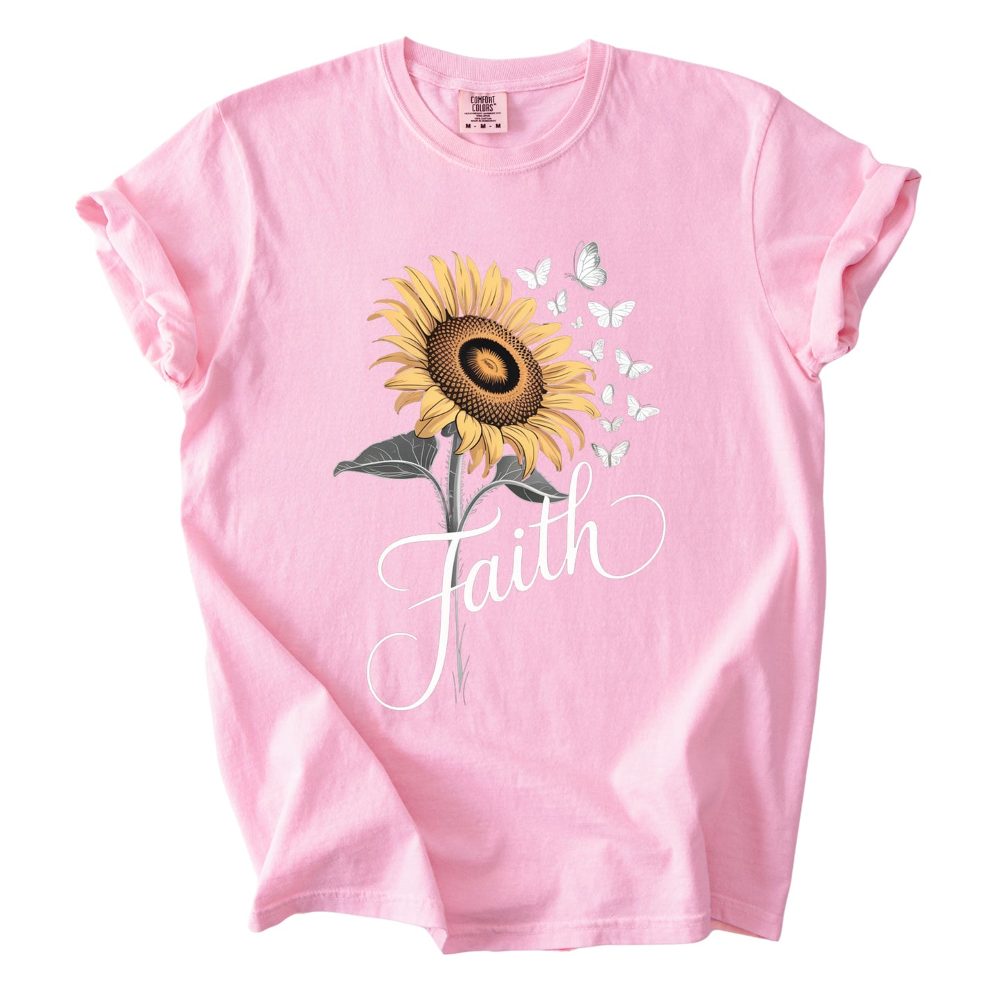 Christian Sunflower Comfort Colors T Shirt