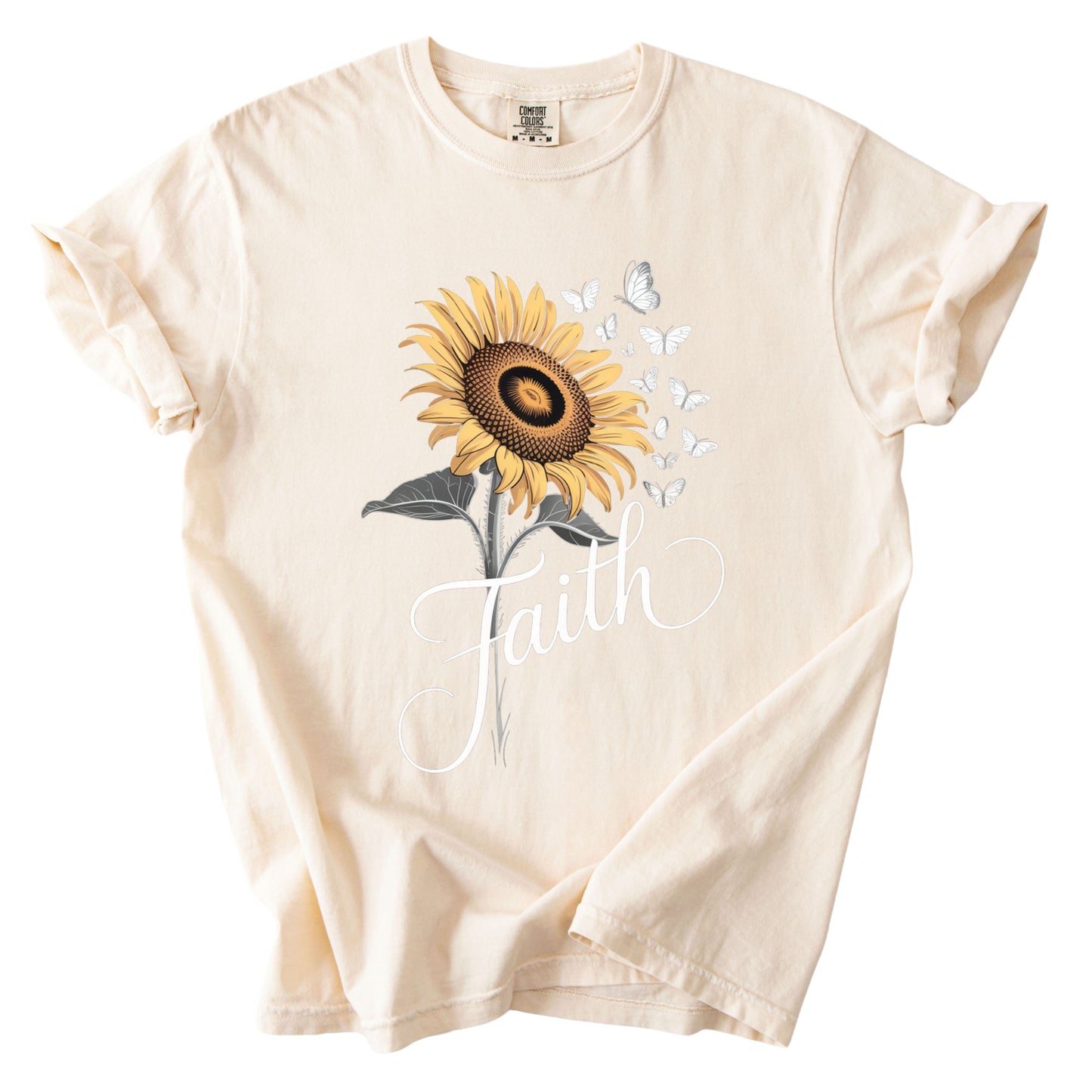 Christian Sunflower Comfort Colors T Shirt