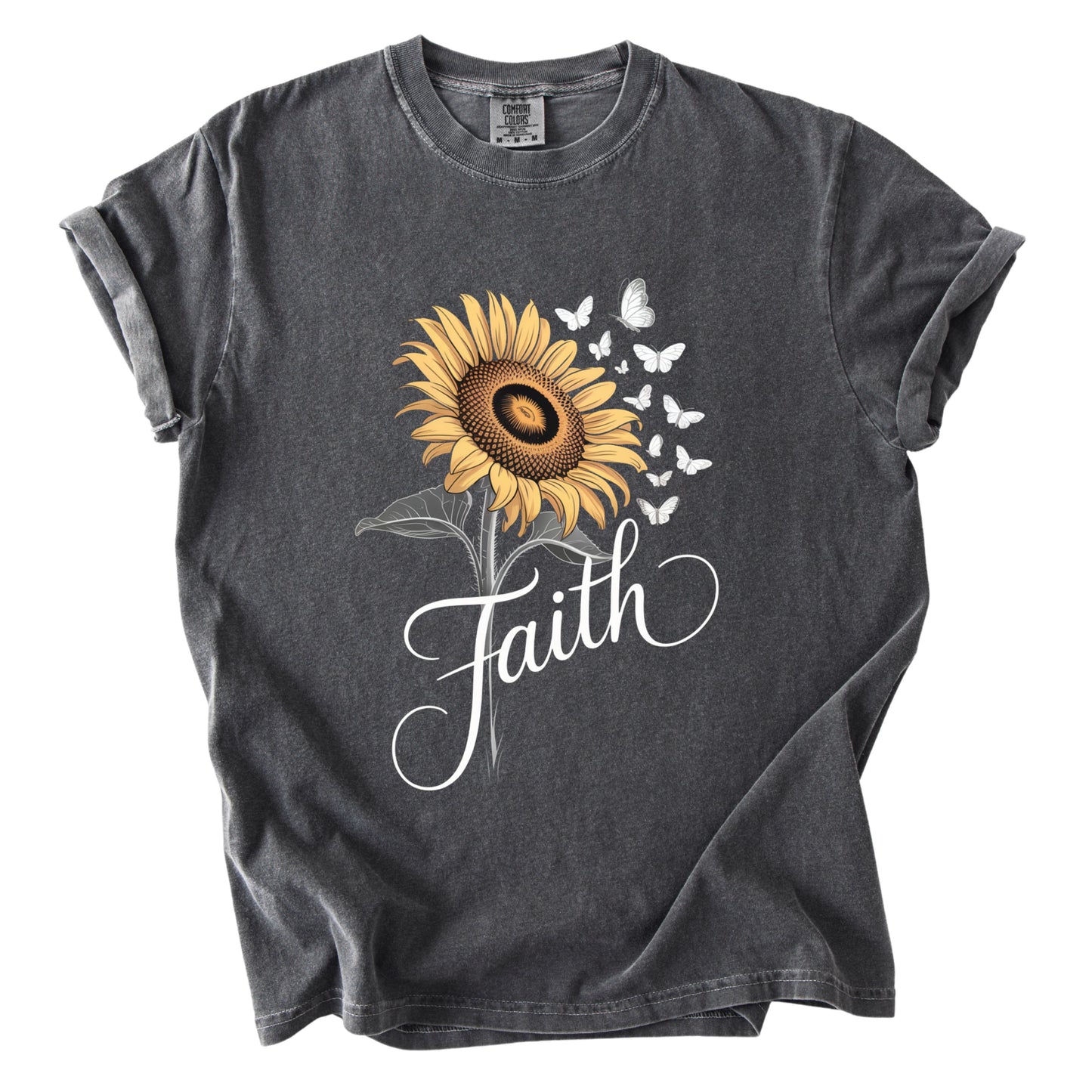 Christian Sunflower Comfort Colors T Shirt