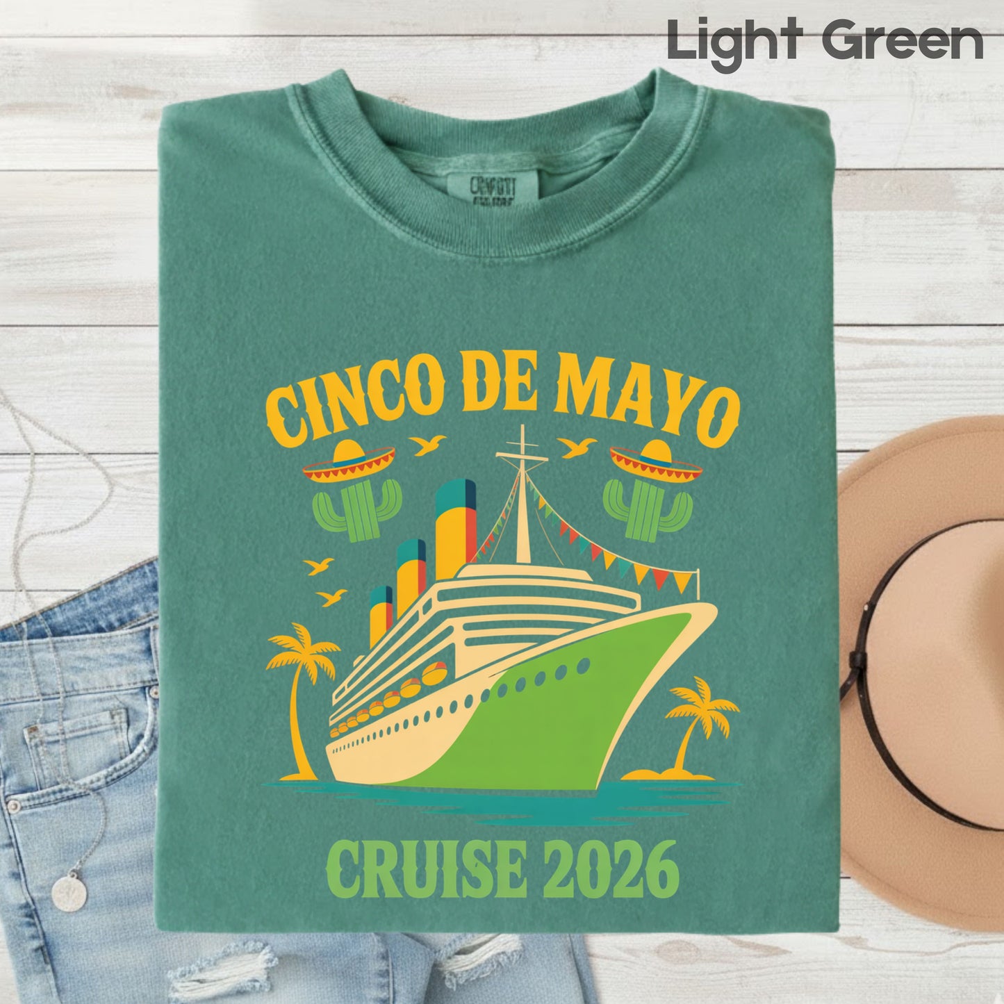 Cinco De Mayo Cruise 2026 Comfort Colors T Shirt