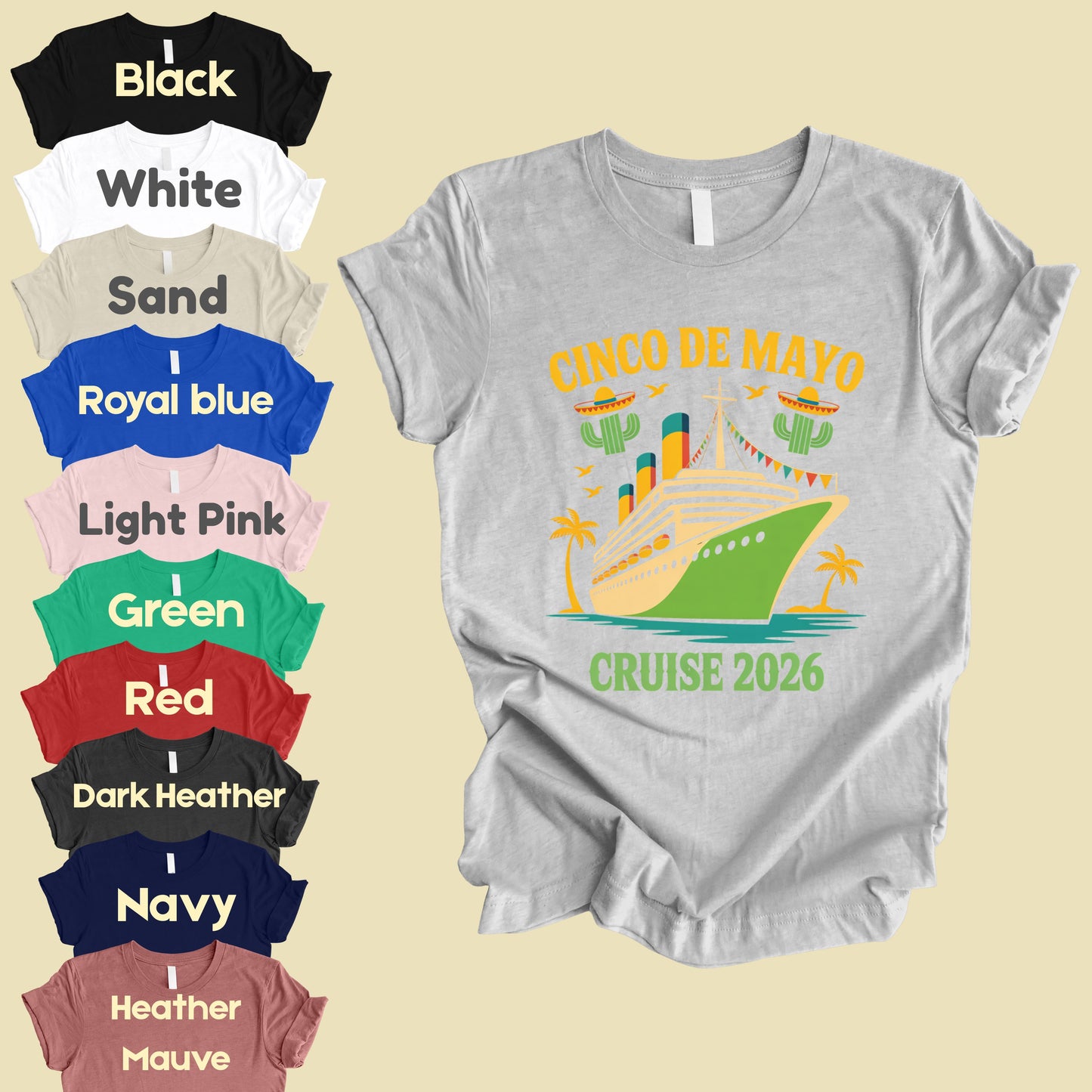 Cinco De Mayo Cruise 2026 Comfort Colors T Shirt