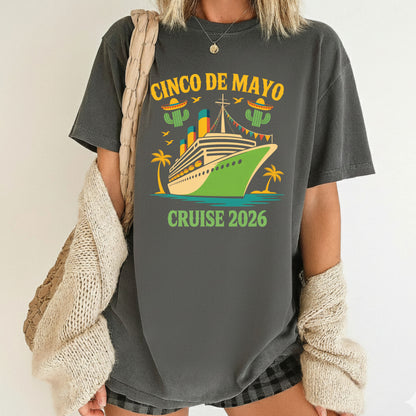 Cinco De Mayo Cruise 2026 Comfort Colors T Shirt Mexican Trip Fiesta Sweatshirt Margarita Tequila Taco Graphic Gift Tees