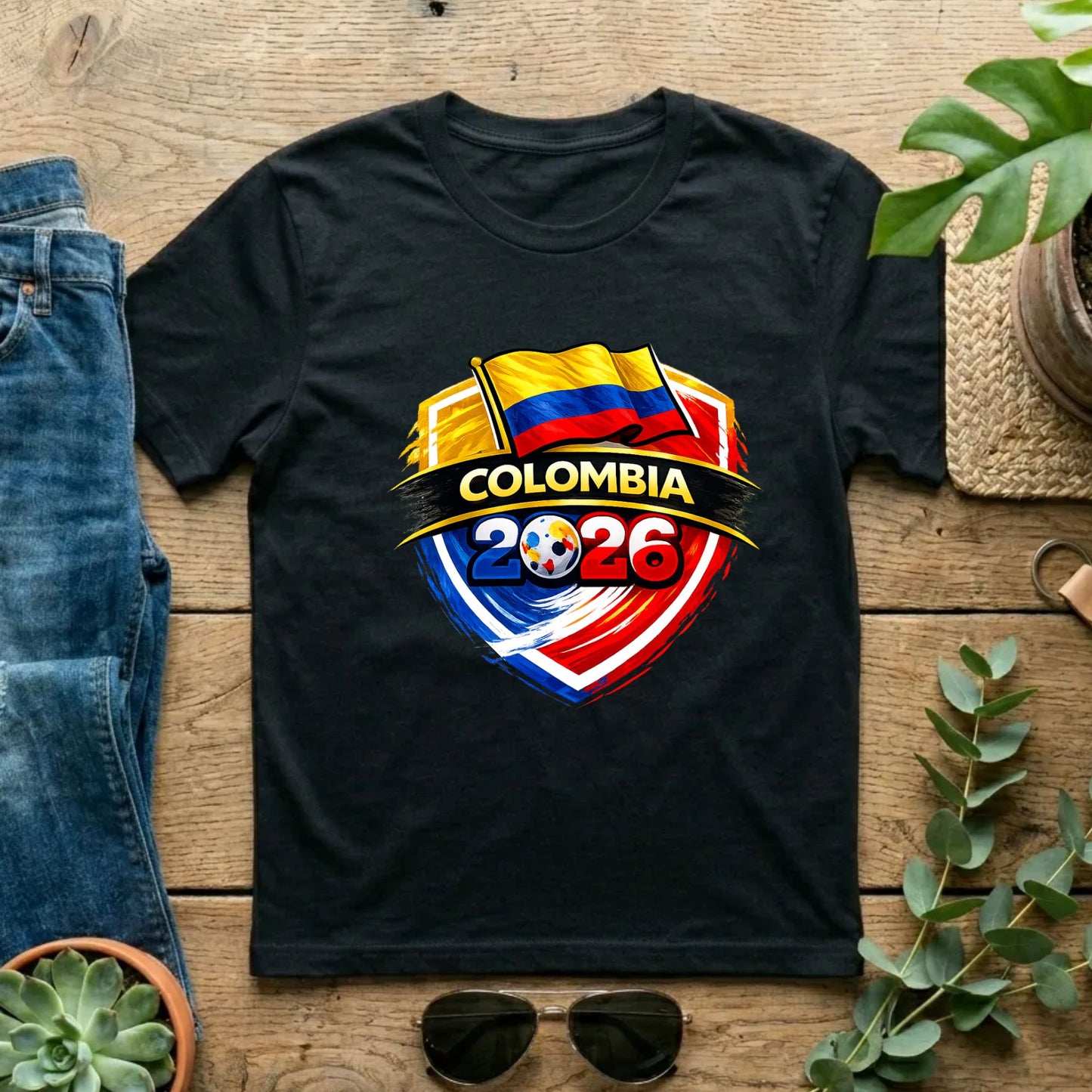 Colombia 2026 World Cup T Shirt Soccer Supporter Tees