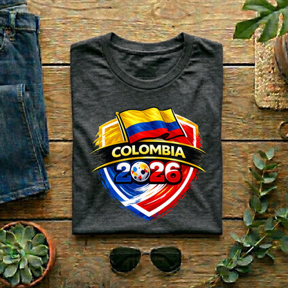 Colombia 2026 World Cup T Shirt Soccer Supporter Tees