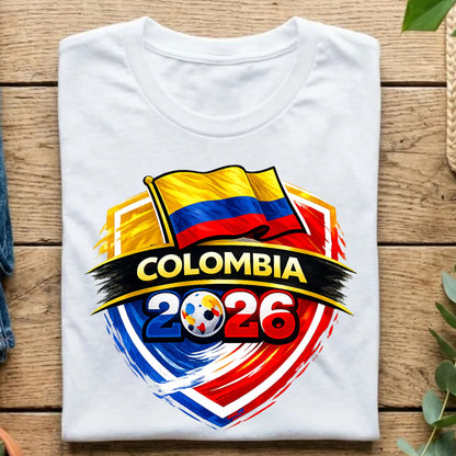 Colombia 2026 World Cup T Shirt Soccer Supporter Tees