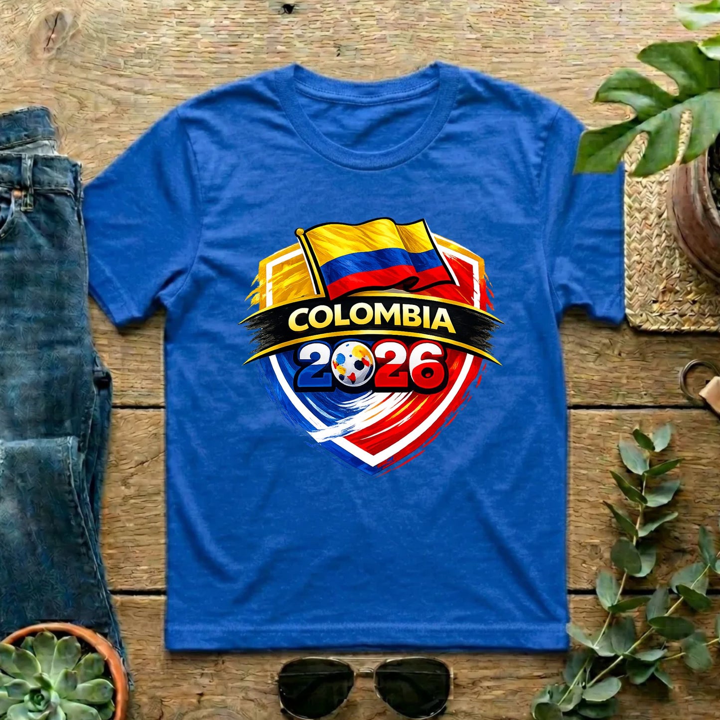 Colombia 2026 World Cup T Shirt Soccer Supporter Tees