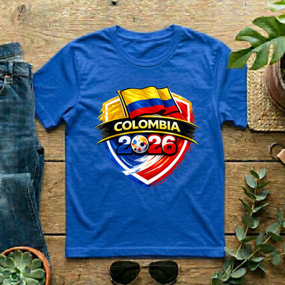 Colombia 2026 World Cup T Shirt Soccer Supporter Tees