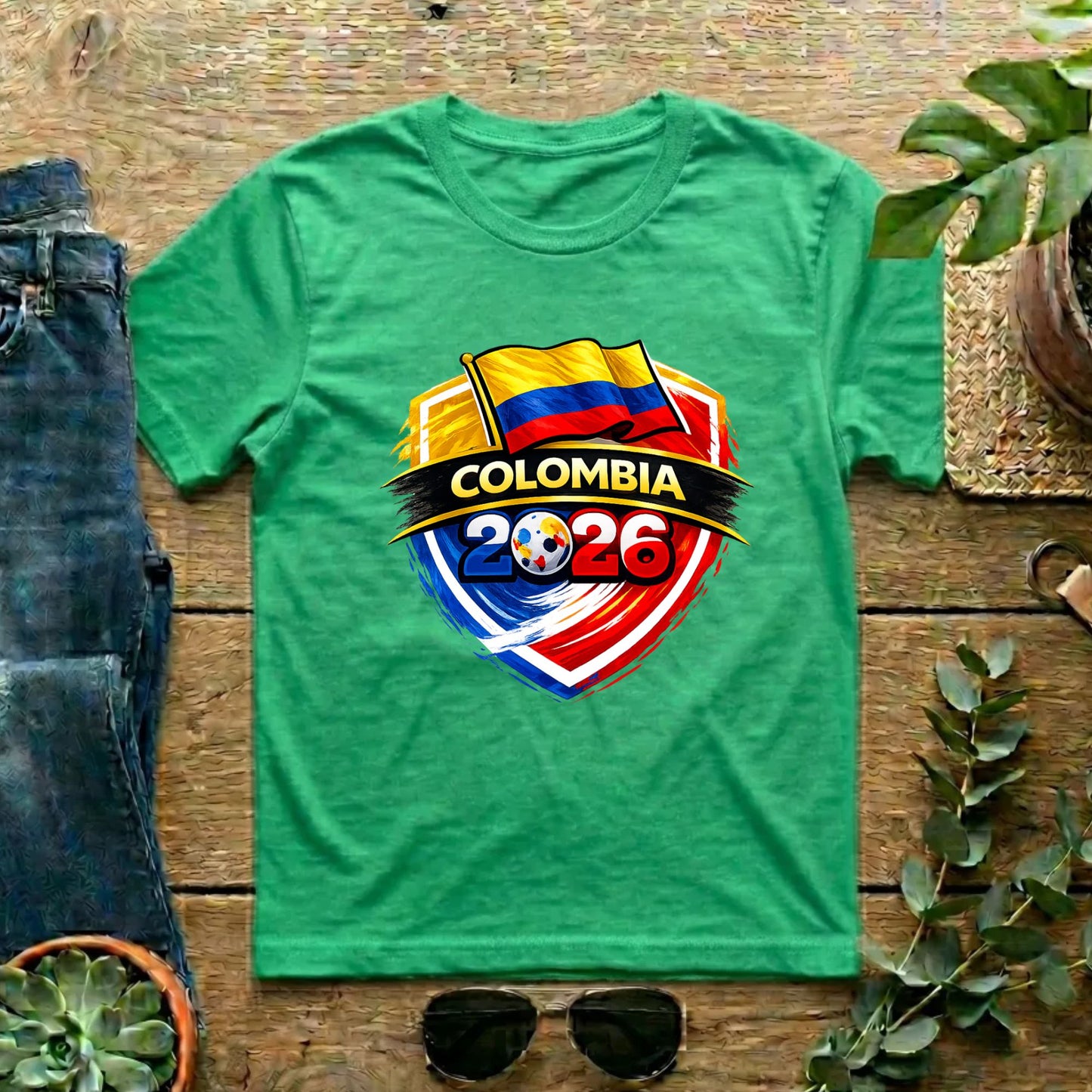 Colombia 2026 World Cup T Shirt Soccer Supporter Tees