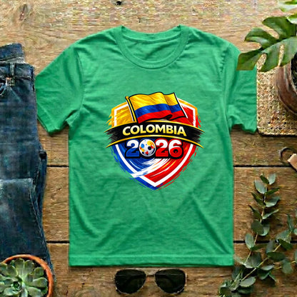 Colombia 2026 World Cup T Shirt Soccer Supporter Tees