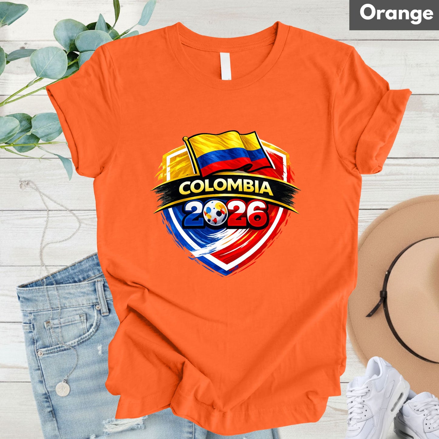 Colombia 2026 World Cup T Shirt Soccer Supporter Tees