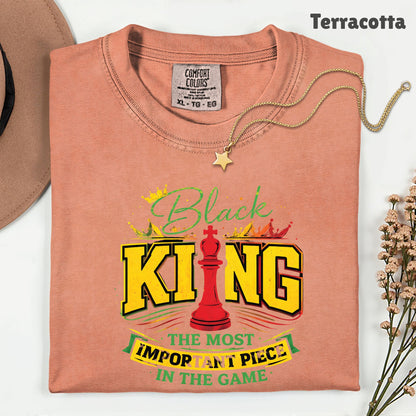 Comfort Colors® Black King Shirt Chess The Most Important Piece In The Game Tshirt Black History Month Juneteenth Shirt For Men Youth Tees