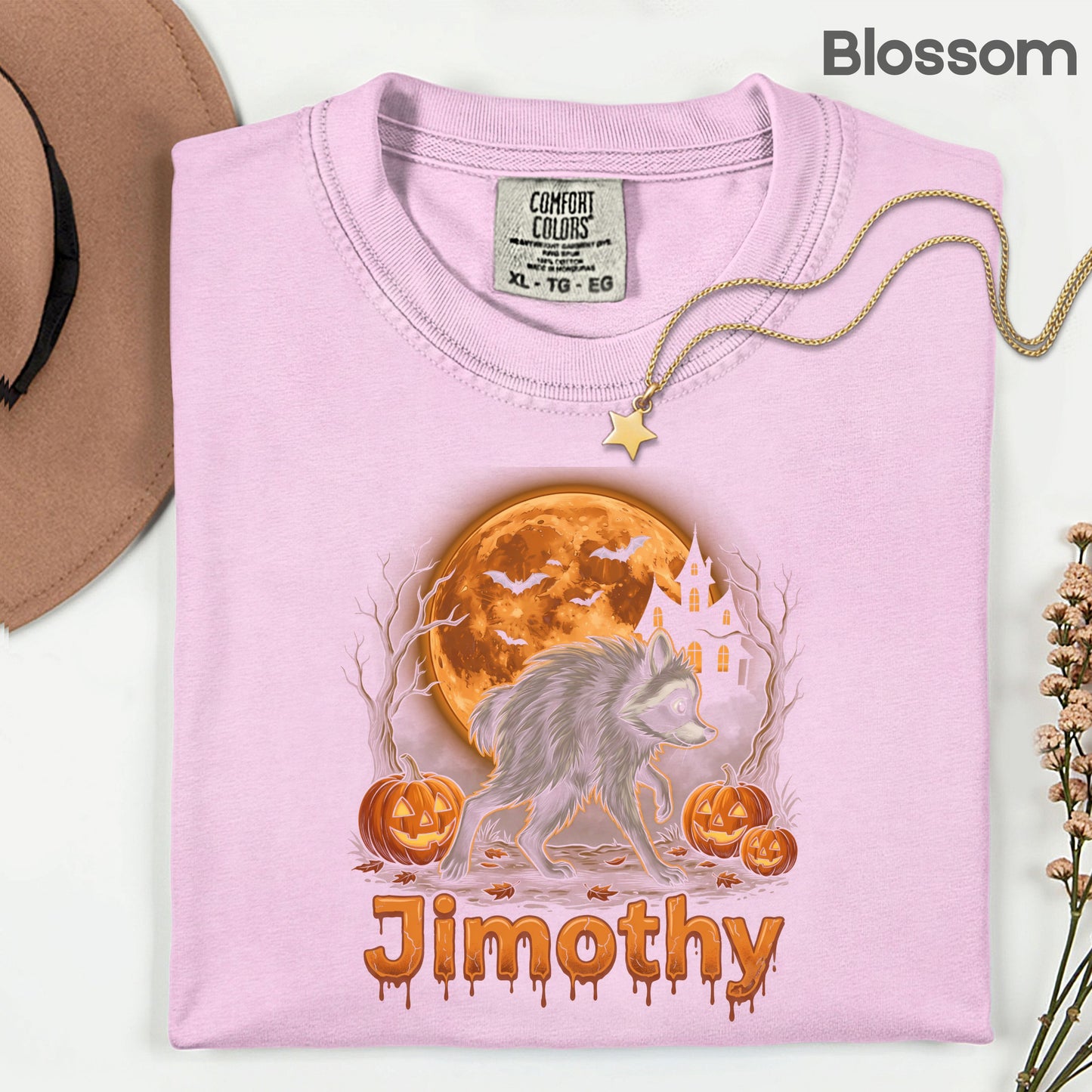 Halloween Jimothy Werewolf T-Shirt, Spooky Moon Pumpkin Horror Tee
